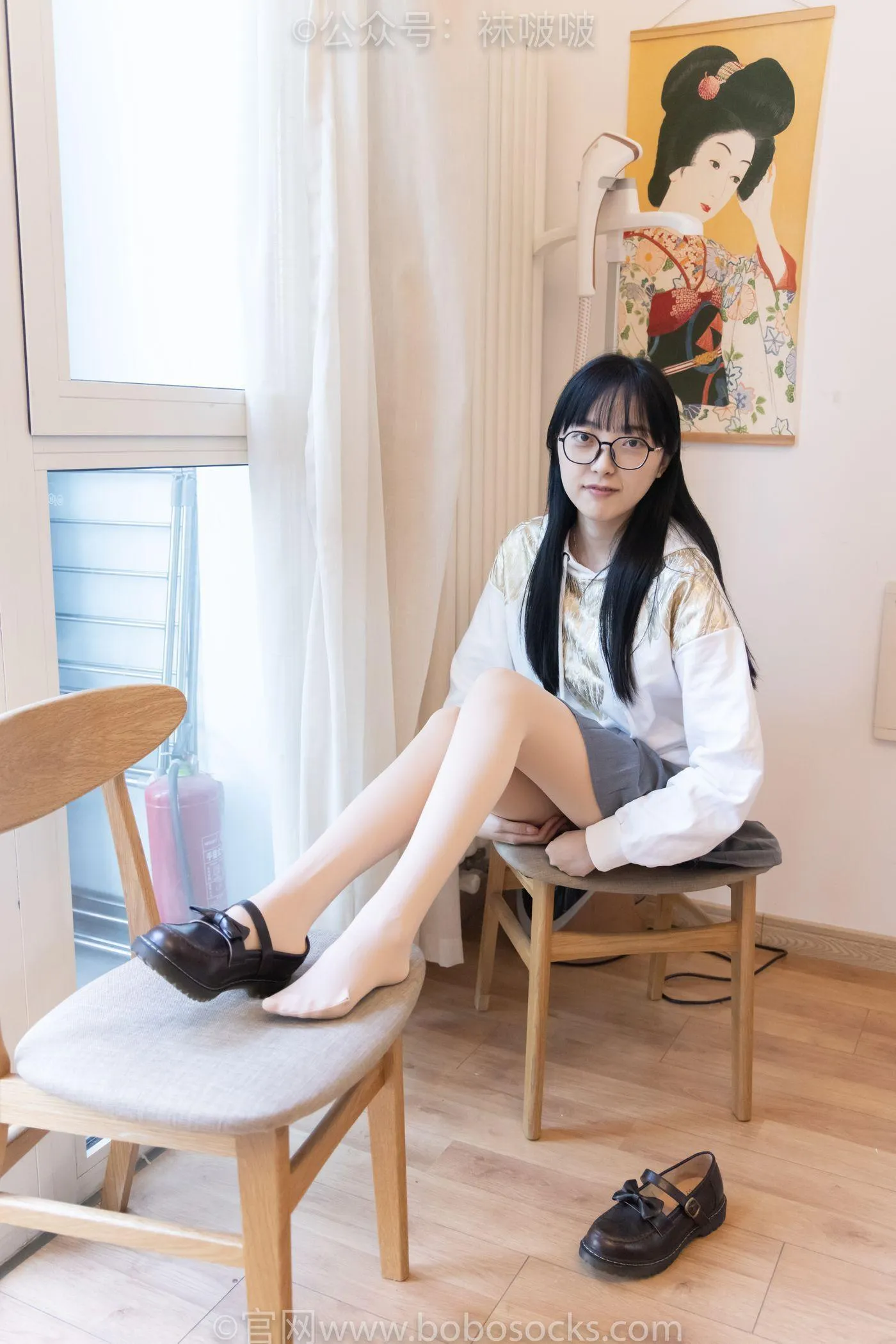 [BoBoSocks袜啵啵]NO.047 稚予-皮鞋、厚肉丝 [131P]插图5